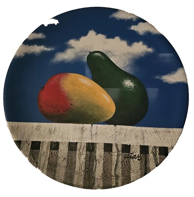 Cesar Beltran 14  1/2 Ceramin Plate Cuban Beautiful Art.