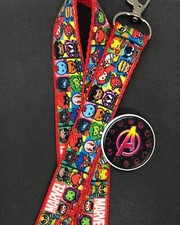 Marvel Characters Lanyard With Pin