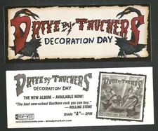 Jason Isbell DRIVE BY TRUCKERS Rare PROMO Vinyl STICKER DECAL 7x3 of Day CD MINT