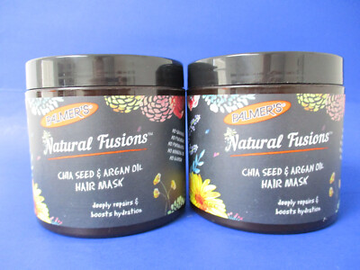 Palmer's Natural Fusions Chia Seed & Argan Oil Hair Mask 9.5 oz LOT OF 2