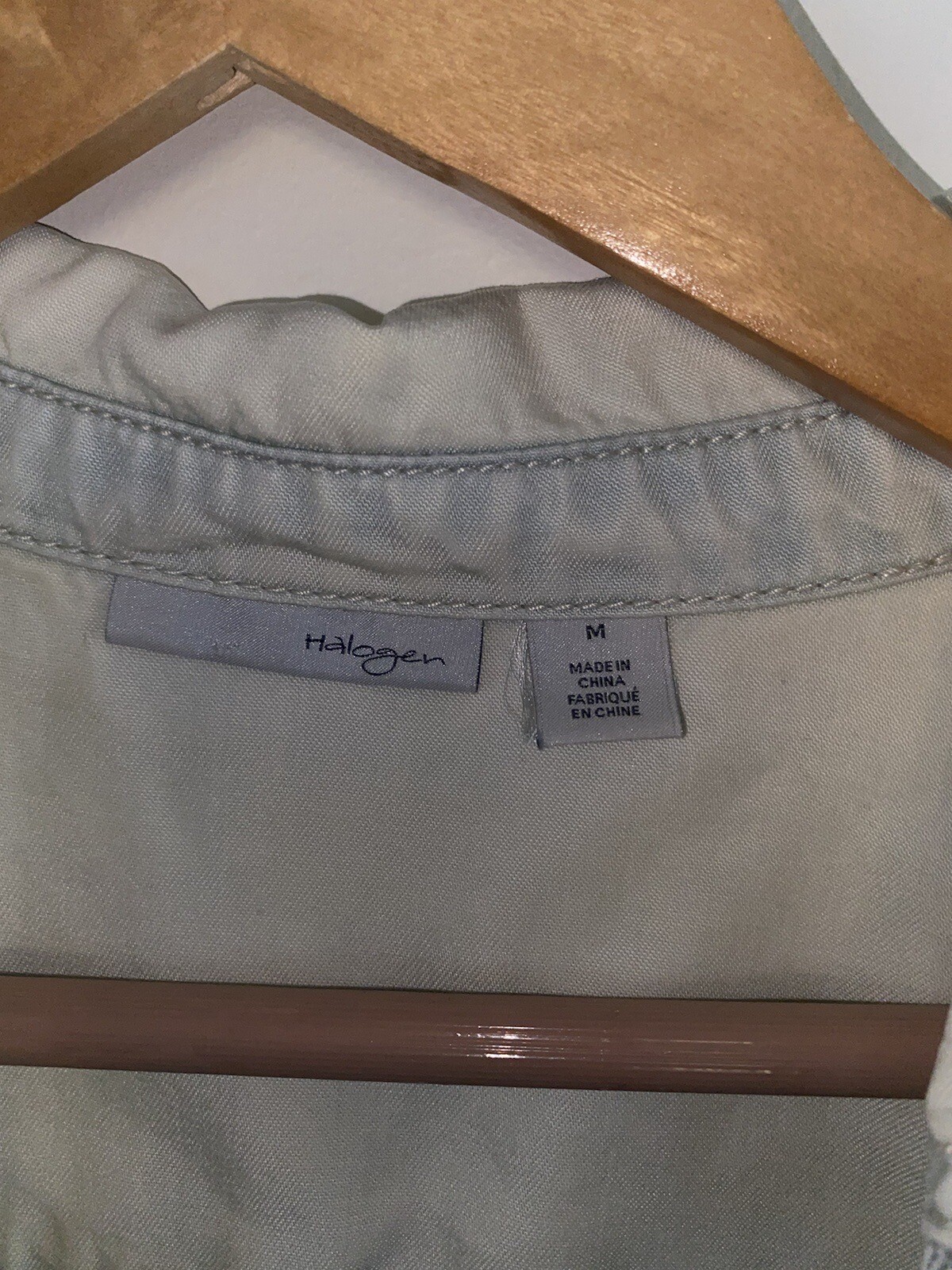 HALOGEN Denim Button Up Size Medium - image 6