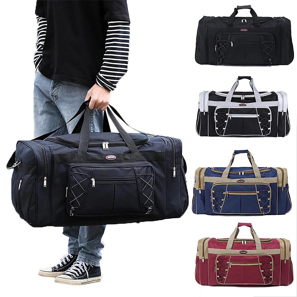 72L Large Luggage Duffle Bag Foldable Lightweight Weekender Travel Bag Men  Women