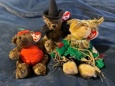 TY Attic Treasures Halloween Lot of 3 Perfect Condition Never Played With