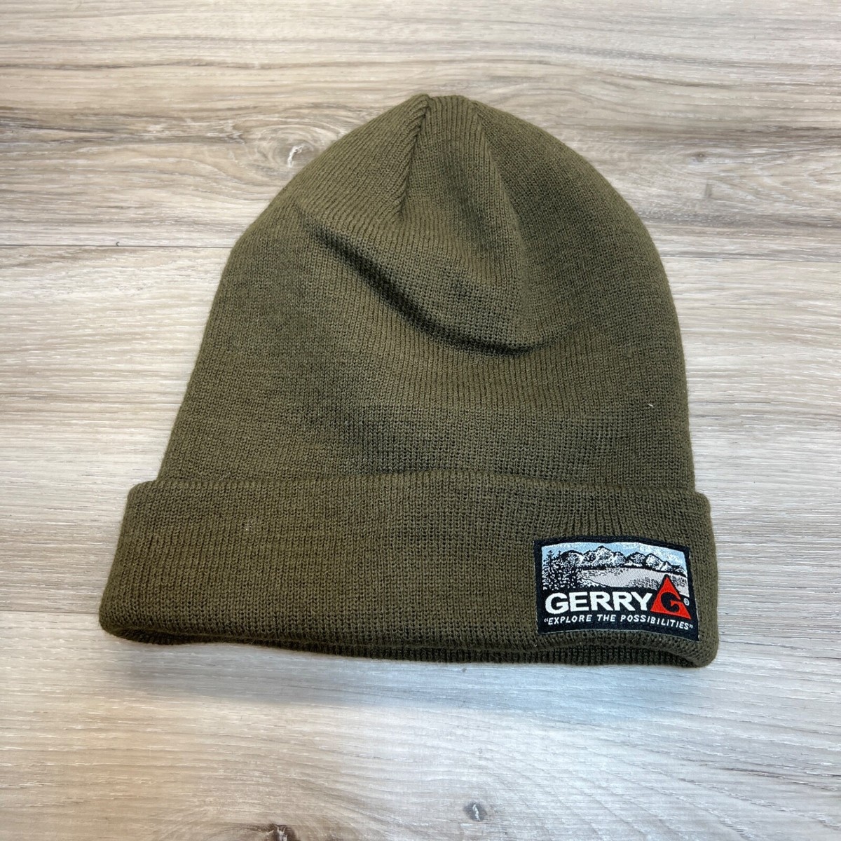 Gerry Unisex Green Womens Mens One Size Cuffed Knit Beanie