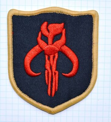 TAN Star Wars BOUNTY HUNTER Boba Fett Mandalorian Bantha skull patch