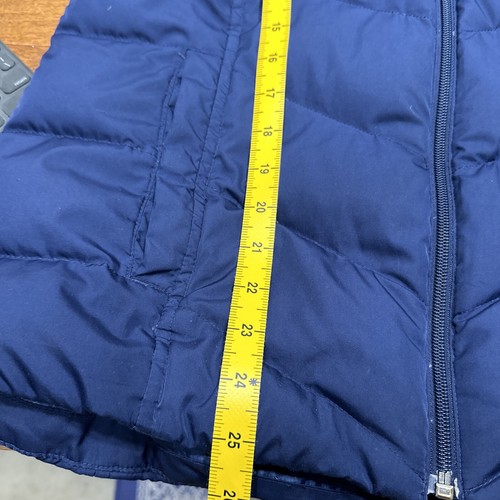 LANDS' END Women's Navy Blue Goose Down Puffer Vest Sz Medium 10-12 - Picture 11 of 11