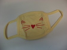 Reusable KITTY CAT fabric adult face mask, very cute, breathable  washable NEW