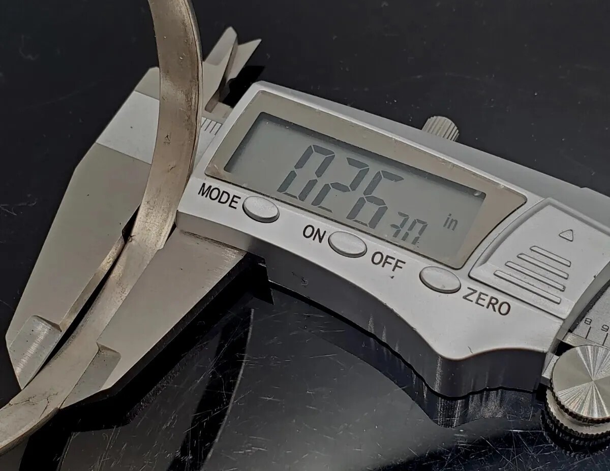 Vintage Sterling Solid Silver Bangle Bracelet Han… - image 5