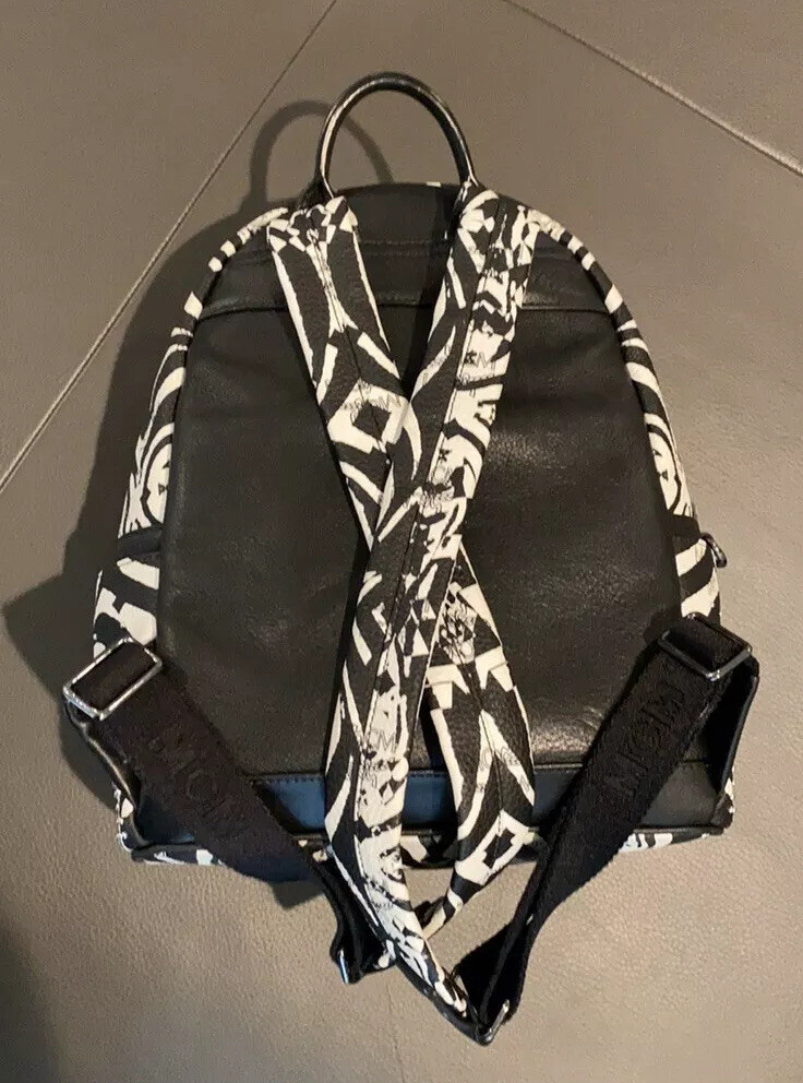 MCM Visetos Zebra Studded Small Backpack | eBay display picture 3