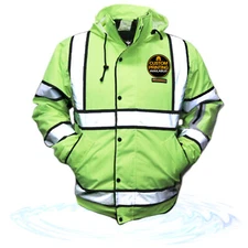 KwikSafety MARSHAL Hi Vis ANSI Class 3 Safety Jacket with Waterproof ID Pocket