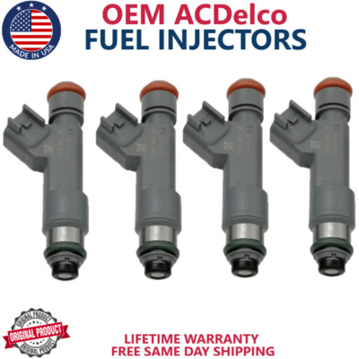 NEW x4 OEM ACDelco Fuel Injectors For 2010, 2011, 2012 Chevrolet Malibu 2.4L I4