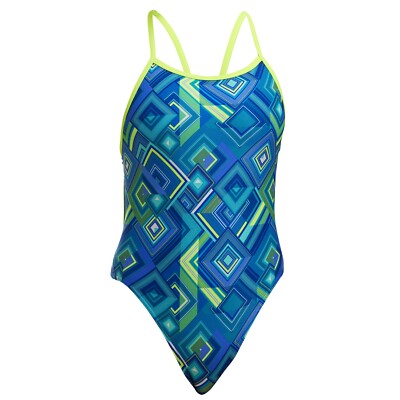 Funkita Help Me Rhombus Badeanzug einteile Kinder Mädchen chlorresistent 