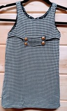 Girls Children's Place Black And White Houndstooth Shift Dress Size 5.  C
