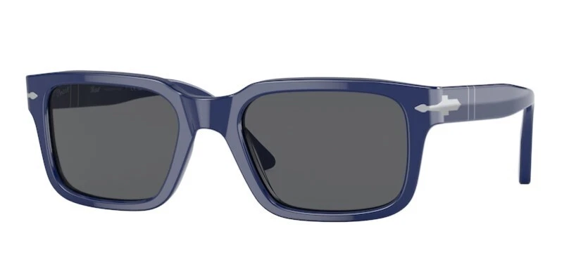 Persol 0PO3272S 1170B1 Solid Blue Dark Grey Rectangle Men s