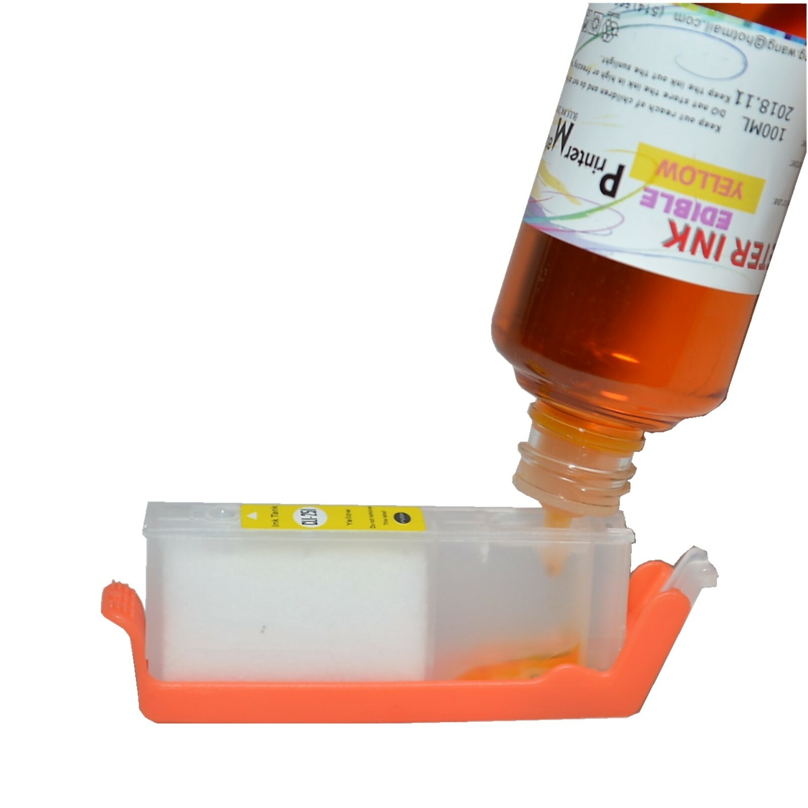 5X100ML(2XBK) Edible refill Ink alternative for Canon PIXMA MegaTank