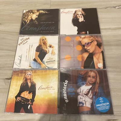Anastacia 6 UK IMPORT LOT Left Outside Alone  Paid My Dues Left Outside Alone