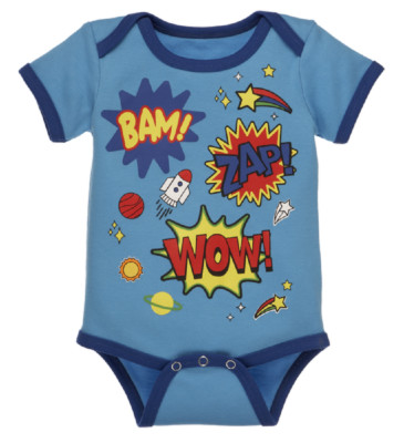 Ganz E8 Baby Boy 0-6 mo Infant One-Piece Bodysuit Diaper Shirt Bam Wow ER58430
