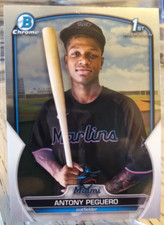 2023 Bowman Chrome Antony Peguero #BCP-62 Miami Marlins
