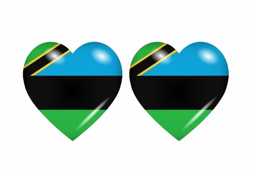 2x Sticker Aufkleber Flaggen Flagge Fahne Herzen UA Ukraine - Foto 3