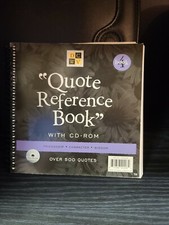DCWV Scrapbook Card Quote Reference Book With CD-ROM 500 Quotes Book 4