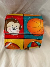 Dog Puppy Belly Band Wrap Contoured Diapers Male Puppy Flannel lined 12" SPORTS