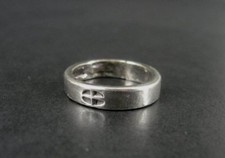 Vintage Navajo Band with design Sterling Silver 925 Stackable RING Size 5.25