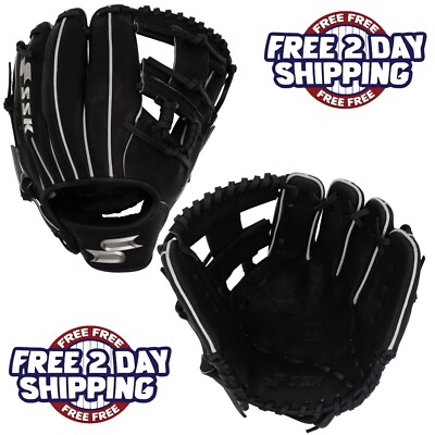 SSK Z9 Maestro 11.5'' Infield Baseball Glove Z9-1150BLKSLV1