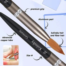 16# Acrylic Nail Brush - Professional Gel Pen for Detailed Nail Art & Manicure