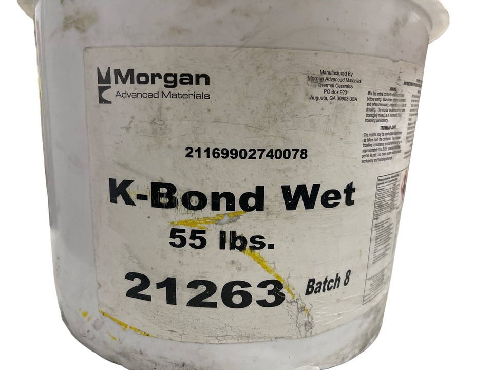 55 Pounds of Thermal Ceramics KBond Wet Kiln Cement eBay
