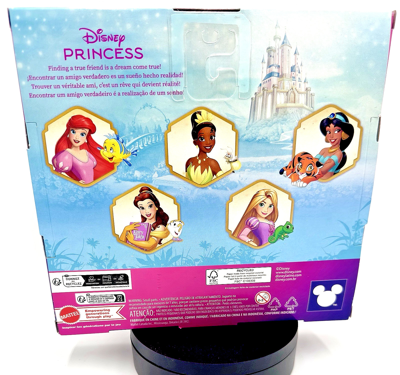Disney Princess and Friends Set w/5  Dolls in Sparkling Outfits & 5 Friends 4 in