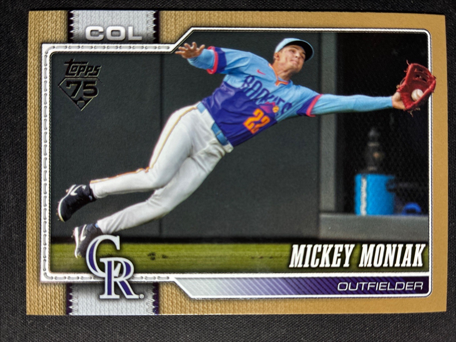 Mickey Moniak 2026 Topps Series 1 Gold Parallel Colorado Rockies #195 /2026