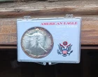 1987 Toned American Silver Eagle 1 Ounce Fine Silver Dollar Coin