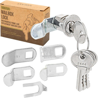 Mailbox Lock Replacement w/ 4 Keys Universal Secure Mail Box Lock Kit