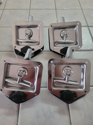 Mytee Products (4 Pack) Stainless Steel Tool Box Lock with Two Keys Each - Truck