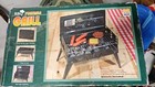 Portable Tabletop Charcoal Iron Grill BBQ Camping Picnic Cooker Air Vent Outdoor