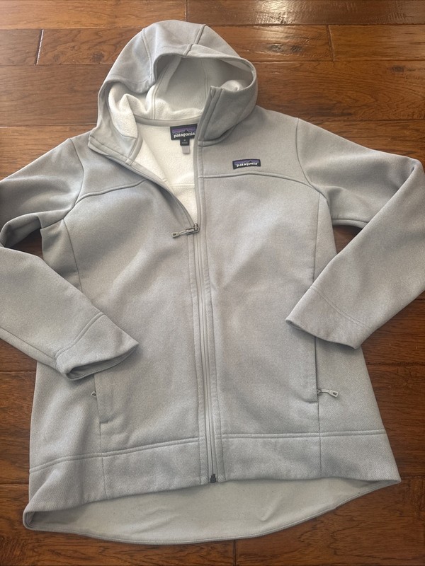 Patagonia Women's  Gray Full Zip-Up Fleece Jacket Size M