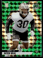 2025 Panini Mosaic Football Green Mosaic Prizm #330 Devin Neal Rookie RC