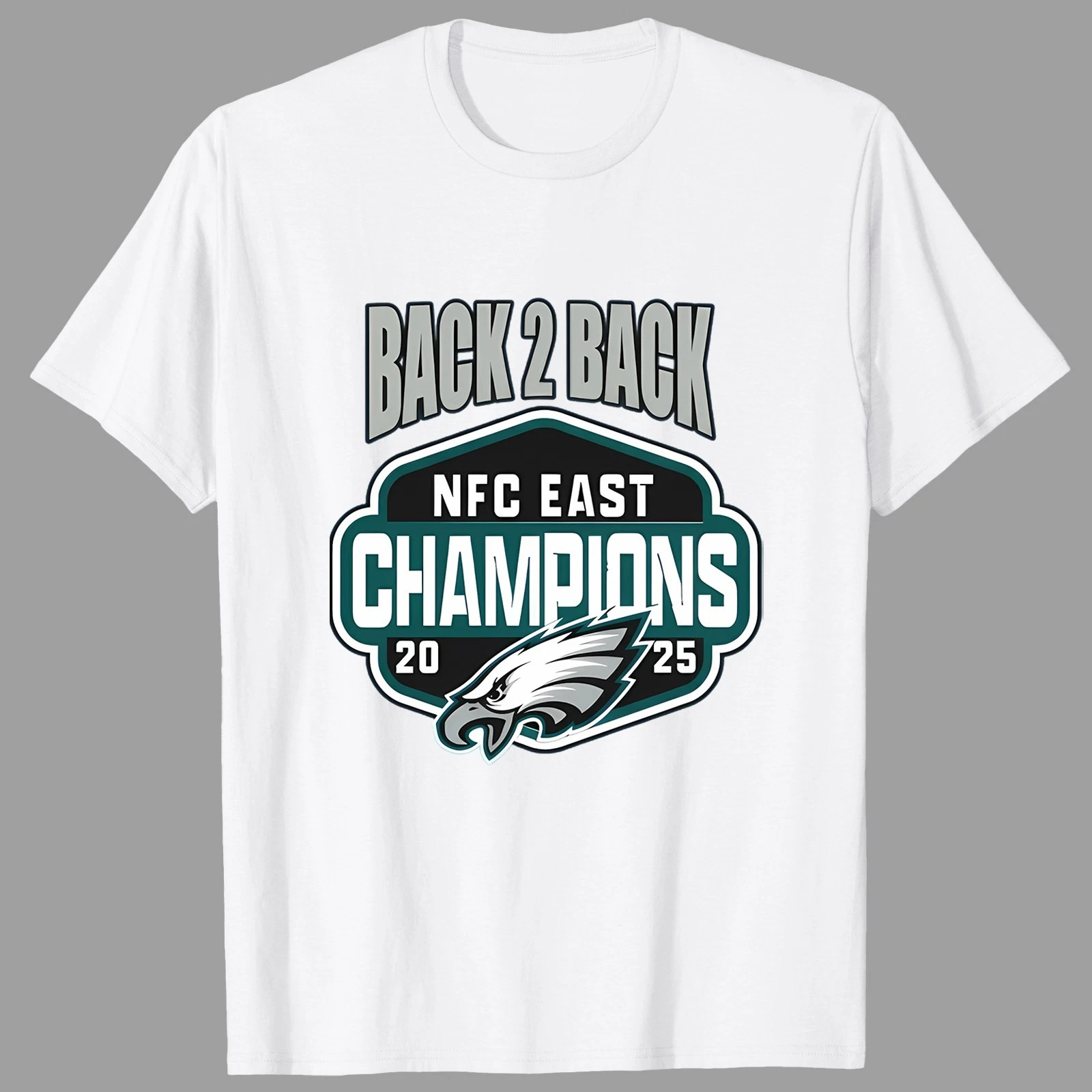 Philadelphia Back To Back 24-2025 NFC East Champion TShirt - Full Size
