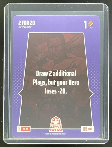 2025 Bo Jackson Battle Arena Alpha Update 2 for 20 Play Card #PL-23