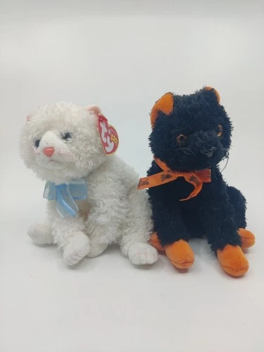 TY Beanie Babies Muff and Fraidy The Vintage Cats Retired With Tag (Muff)