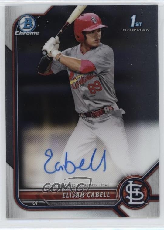 2022 Bowman Chrome Prospect Auto Elijah Cabell #CPA-EC Auto 05ns