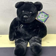 14" VINTAGE 1999 SALVINOS BIG BAMMERS JETER 2 MLB BLACK TEDDY BEAR BEANBAG