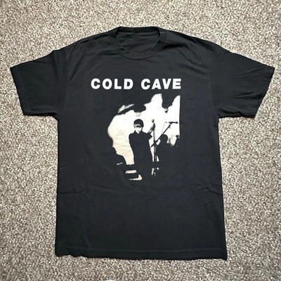 COLD CAVE Band Black Cotton T Shirt Full Size S-5XL