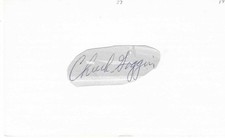 SIGNED 3x5 INDEX CARD OF CHUCK GOGGIN! GREAT AUTOGRAPH!