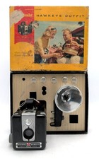 Kodak 177E Brownie Hawkeye 620 Film Camera w/ Flash Holder 1949-1961 /Box