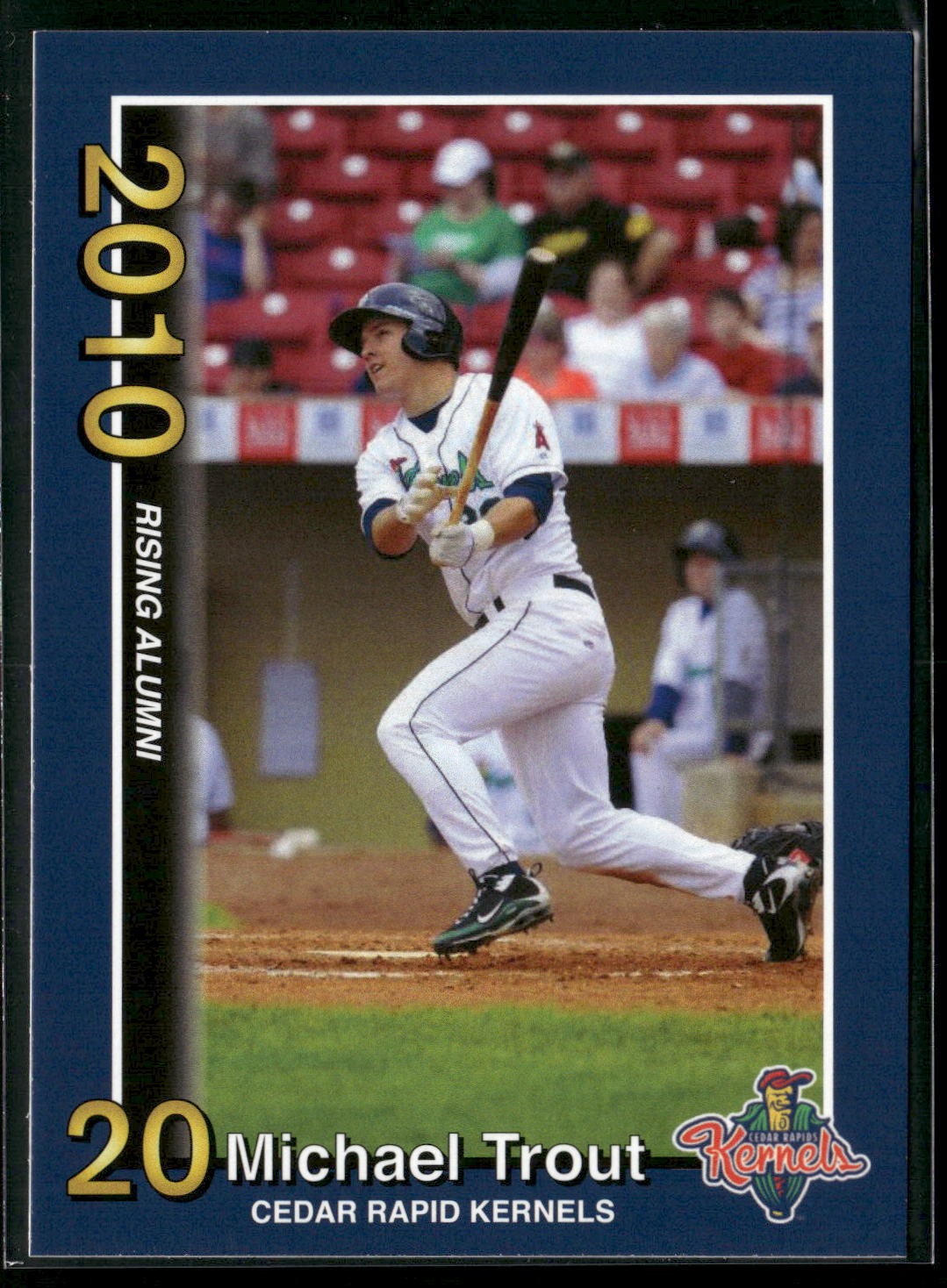 2010 Cedar Rapids Kernels Rising Alumni Mike Trout #1 Michael Trout