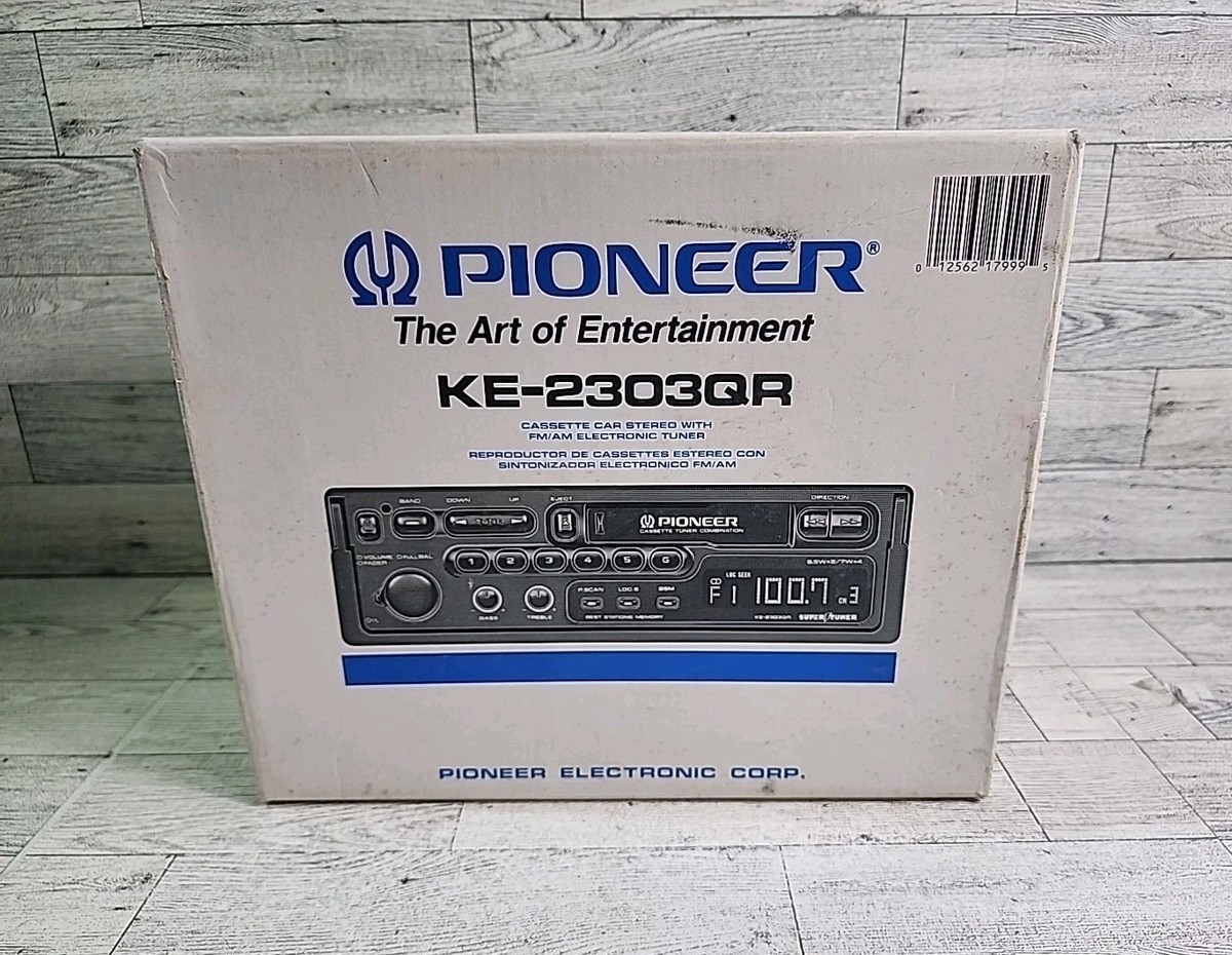 Vintage Pioneer KE-2303QR Cassette Car Stereo w/ Original Box