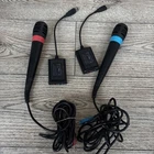 PlayStation 2 Sing Star Microphones 2 Pack PS2 or PS2 With USB Blue & Red Metal