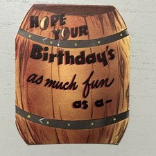 Vintage Barrel Of Monkeys Birthday Card Card Made In USA
