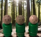 Vintage Wood  Fisher-Price Little People Lot of 3 Green Wooden Men